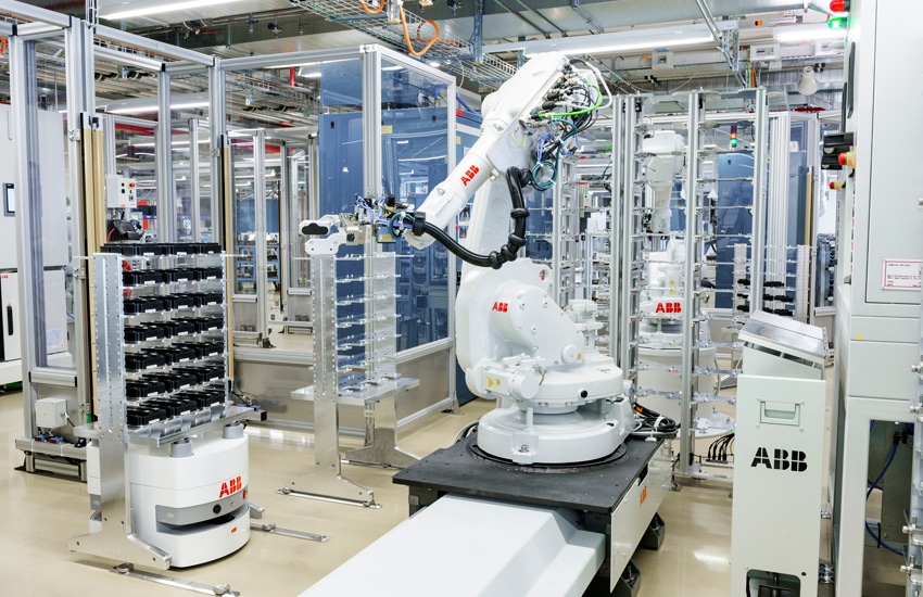ABB mobile robot in operation